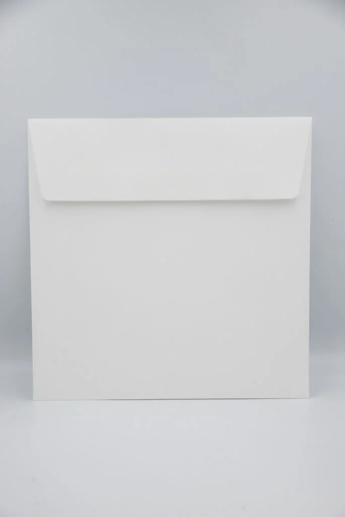 Λευκός (Off-White) Ακουαρέλα Τετράγωνος Φάκελος 120γρ.