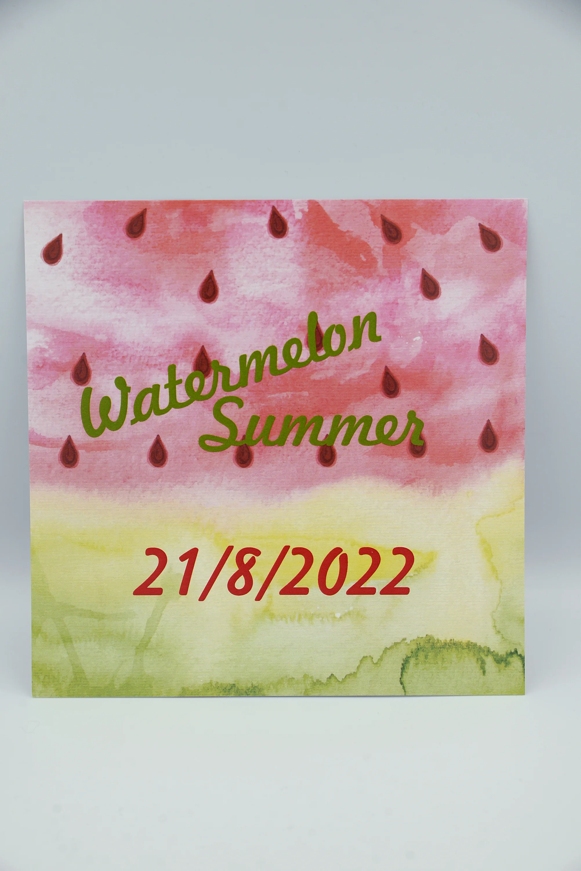 Προσκλητήριο βάπτισης watermellon