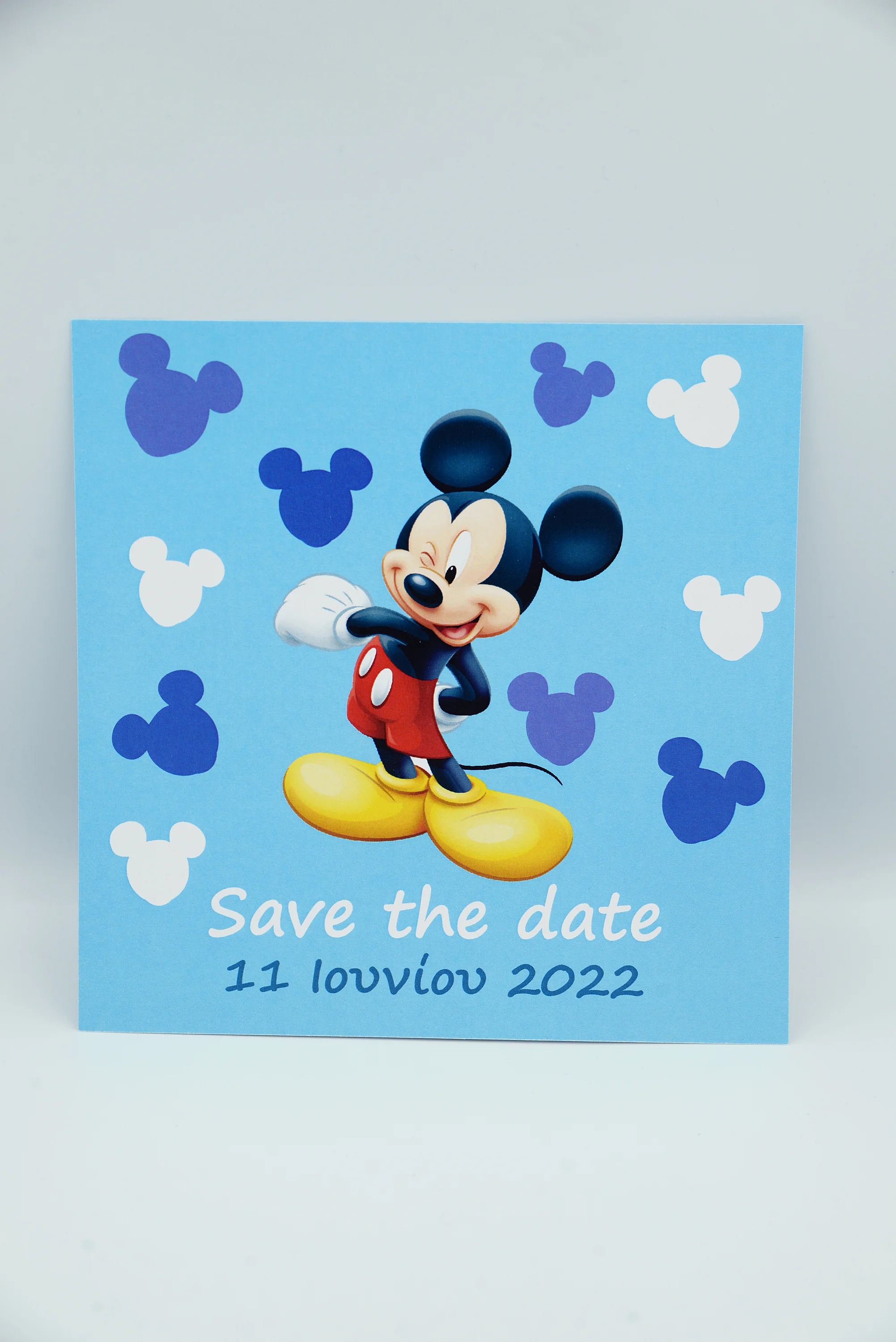 Προσκλητήριο βάπτισης mickey mouse